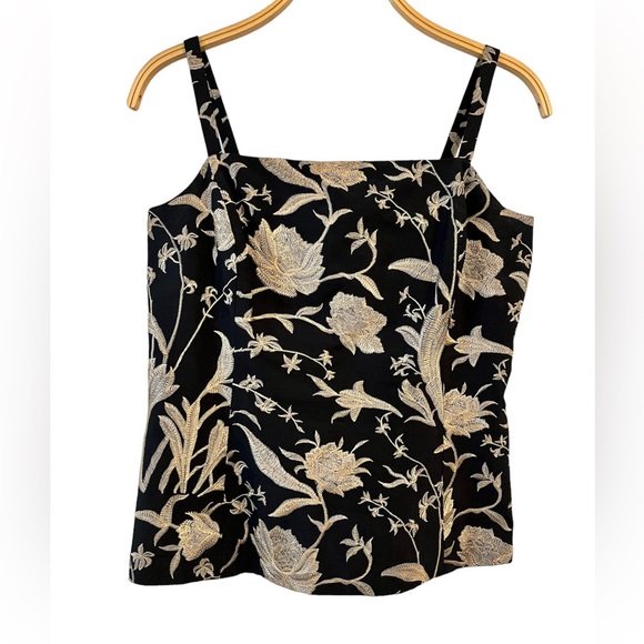 ✨DANA BUCHMAN✨Embroidered Floral Tank Top - Picture 1 of 5